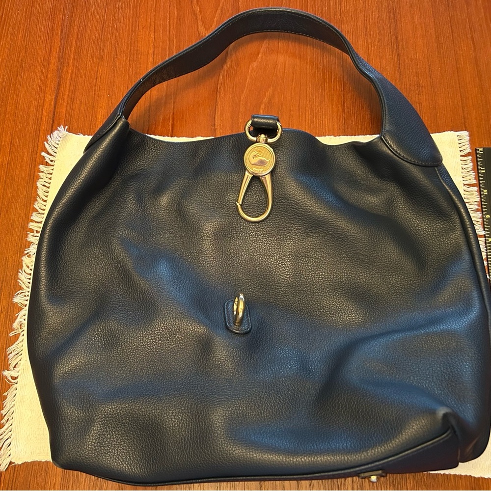 Dooney & Bourke Blue and Gold Hobo Bag
